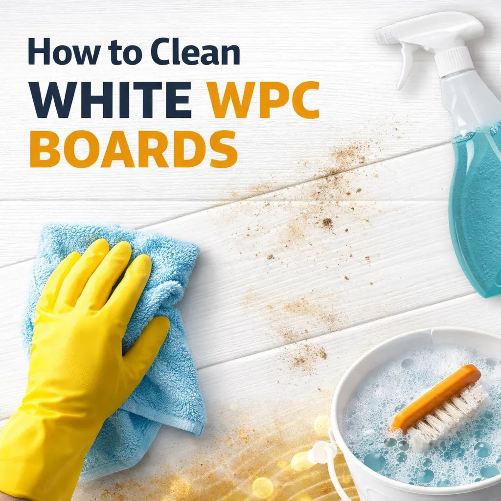 How to clean white WPC Boards
